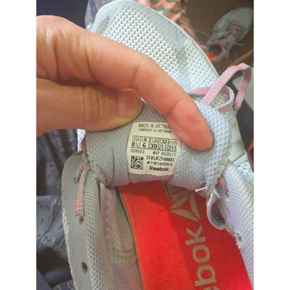 Reebok Harmony Road OSR Women's 8.5 Grey Orange Running Shoes BS8521